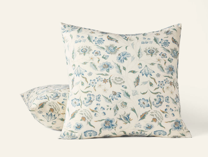 Photo of the Viola Print | Pillow Sham ensemble.