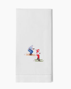 Photo of the Skiers Hand Towel ensemble.