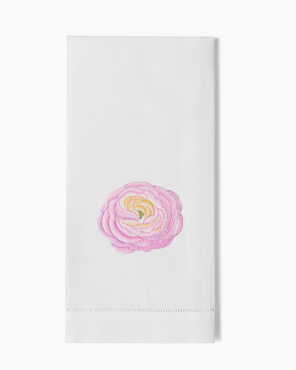 Photo of the Ranunculus Hand Towel ensemble.