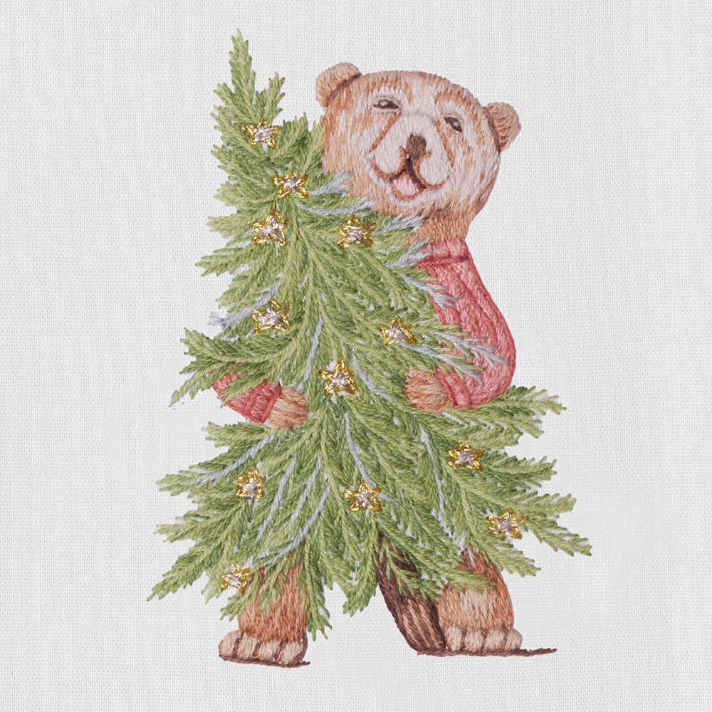 Henry Handwork Bear Tree Hug Towel - Thumbnail 3