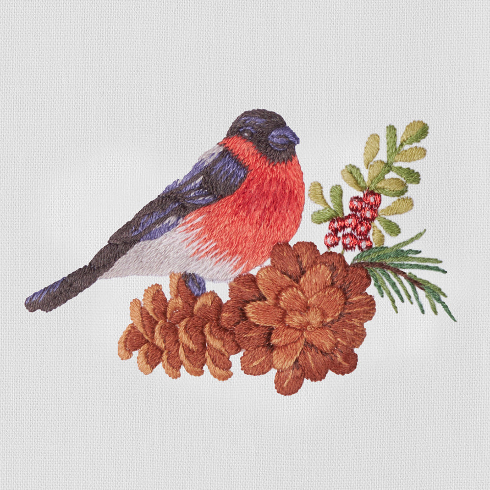 Henry Handwork Pinecone Bird Towel - Thumbnail 3