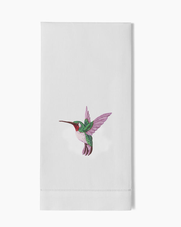 Photo of the Hummingbird Hand Towel ensemble.