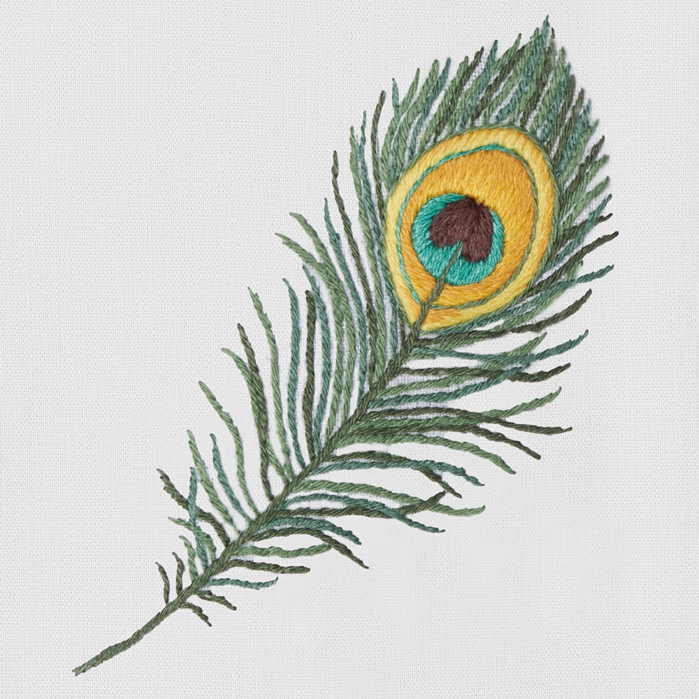 Peacock Feather Hand Towel