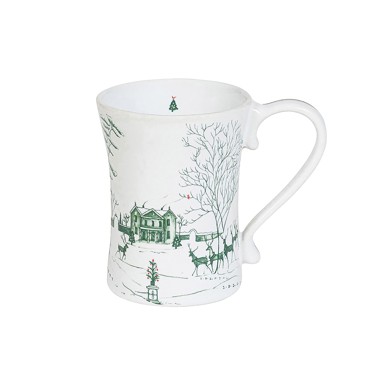 Evergreen Winter Frolic mug with the main house