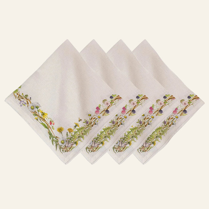 Photo of the Meadow Walk | Linen Napkin Set ensemble.
