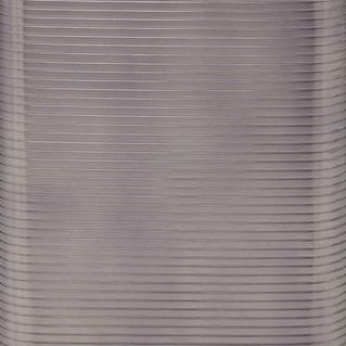 Close-up of Adelaide brush holder surface showing tonal horizontal ribbed texture in taupe.