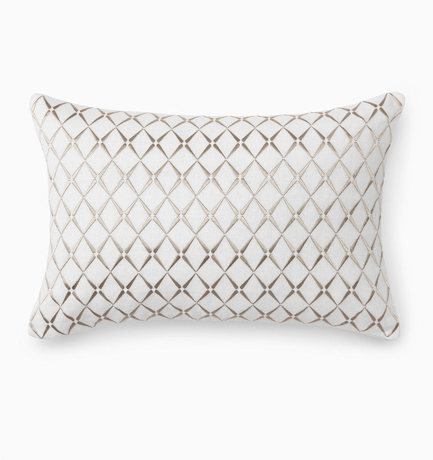 Sferra Amaro | Decorative Pillow White/Taupe