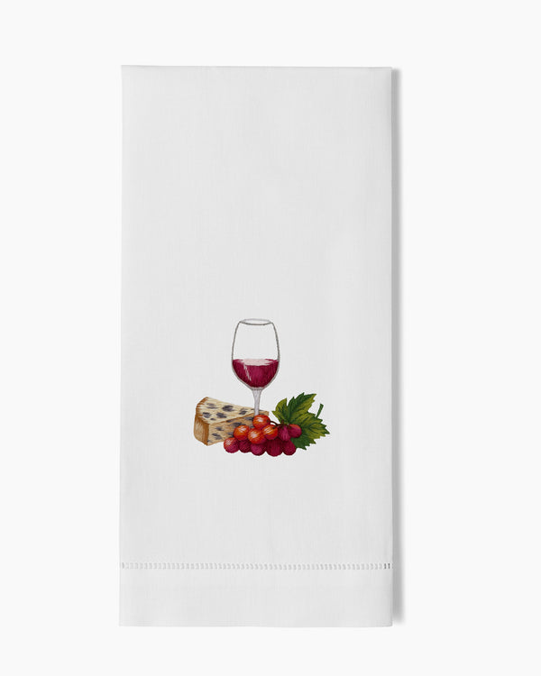 Photo of the Apero Red Hand Towel ensemble.