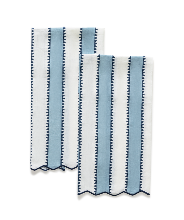 Photo of the Apollo Stripe | Guest Towel Set ensemble.