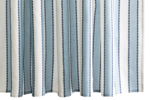 Photo of the Apollo Stripe Shower Curatin ensemble.