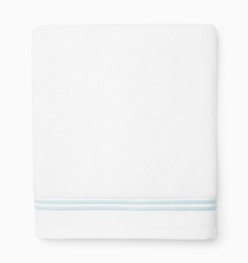 Sferra Aura Nuova | Bath Towel White/Aqua