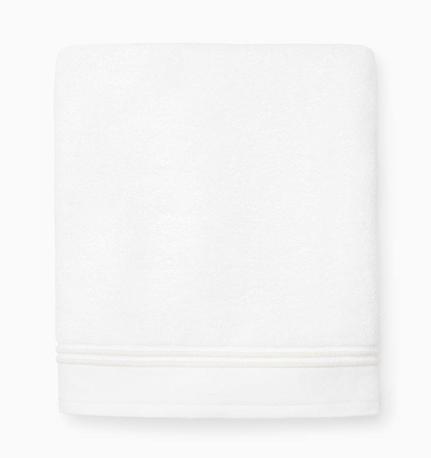 Sferra Aura Nuova | Bath Sheet White/Ivory