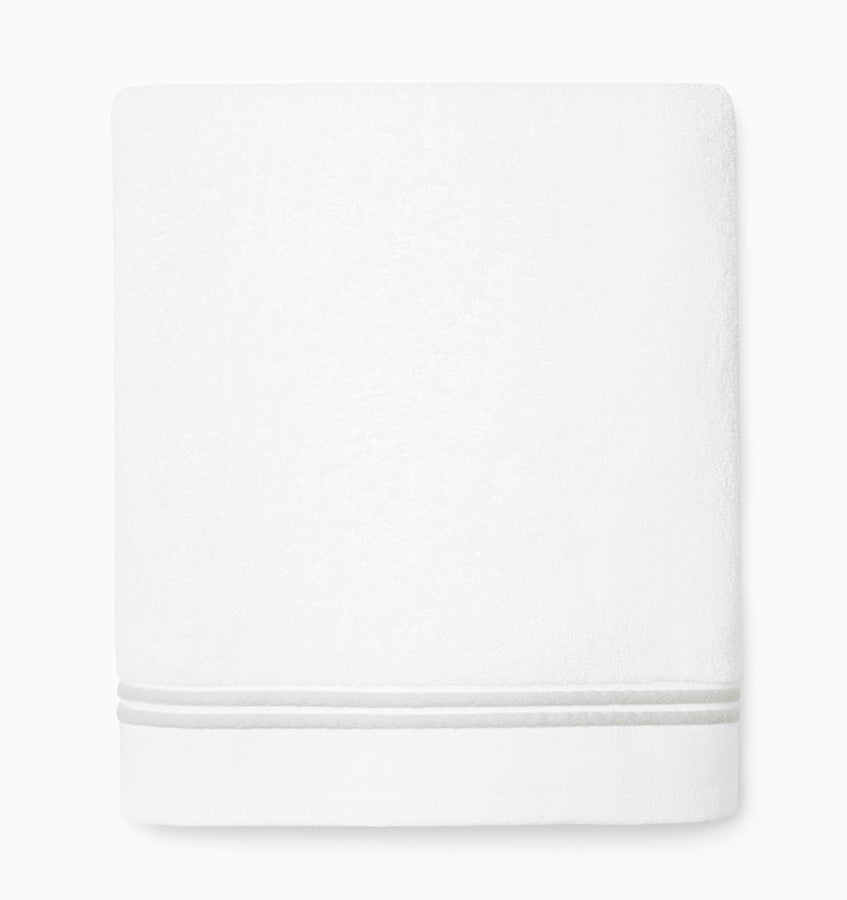 Sferra Aura Nuova | Bath Sheet White/Lunar