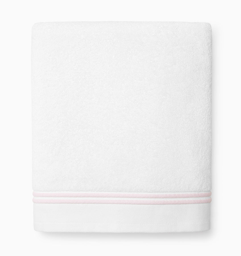 Sferra Aura Nuova | Bath Towel White/Pink