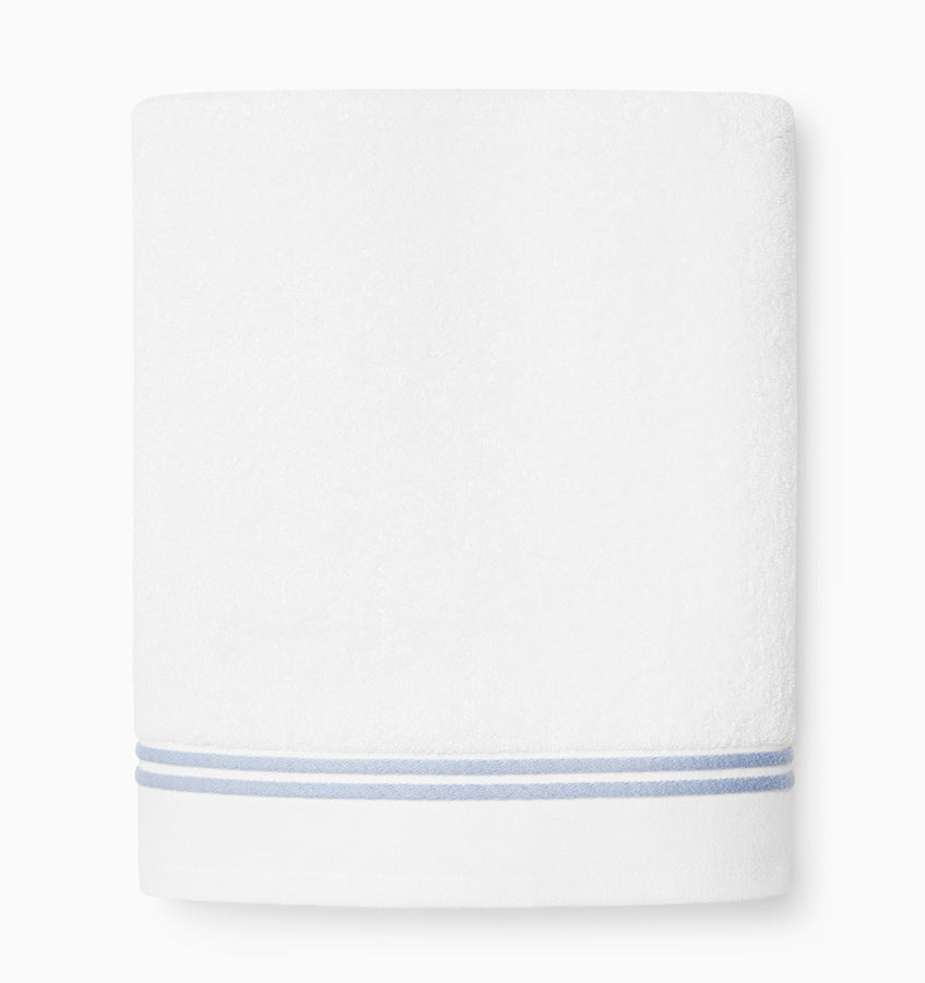 Sferra Aura Nuova | Bath Towel White/Sea