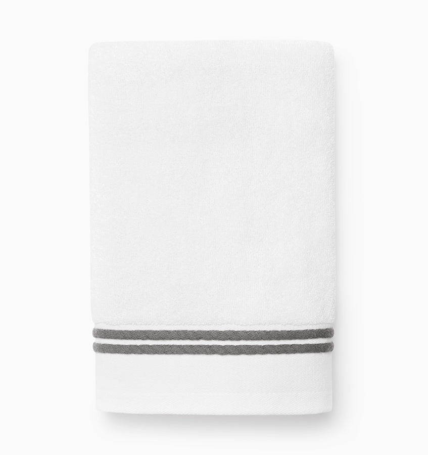Sferra Aura Nuova | Hand Towel White/Charcoal