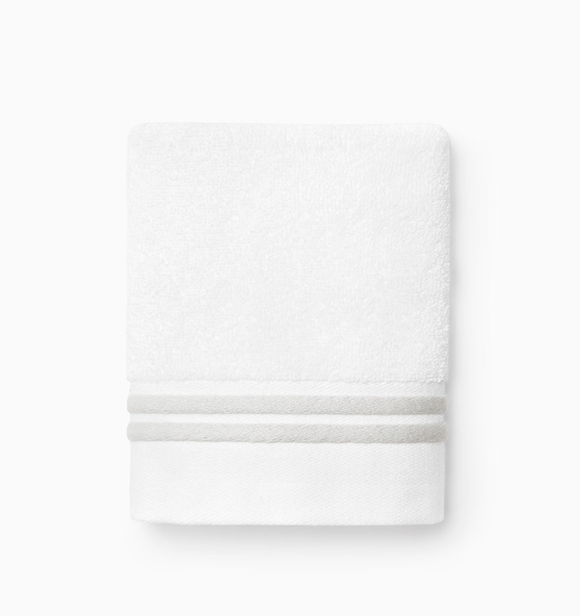 Sferra Aura Nuova | Washcloth White/Lunar