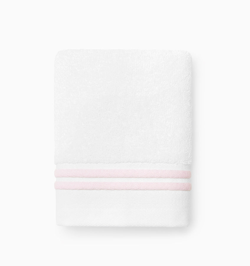 Sferra Aura Nuova | Washcloth White/Pink