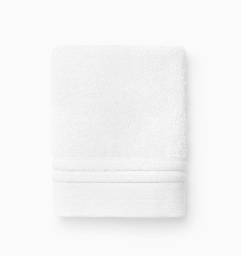 Sferra Aura Nuova | Washcloth White/White