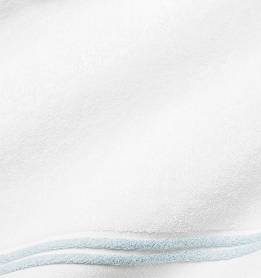 Sferra Aura Nuova | Bath Sheet White/Aqua