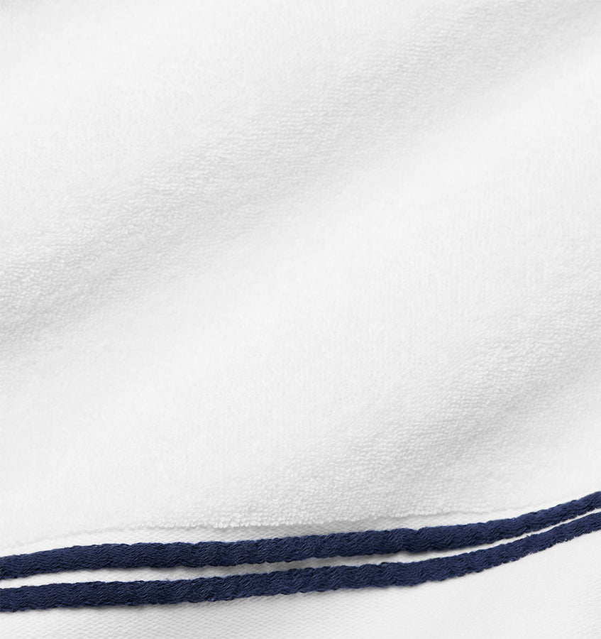 Sferra Aura Nuova | Washcloth White/Navy