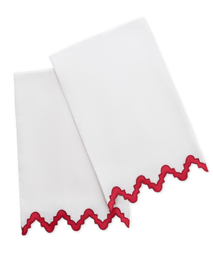 Photo of the Aziza | Linen Guest Towel Set ensemble.