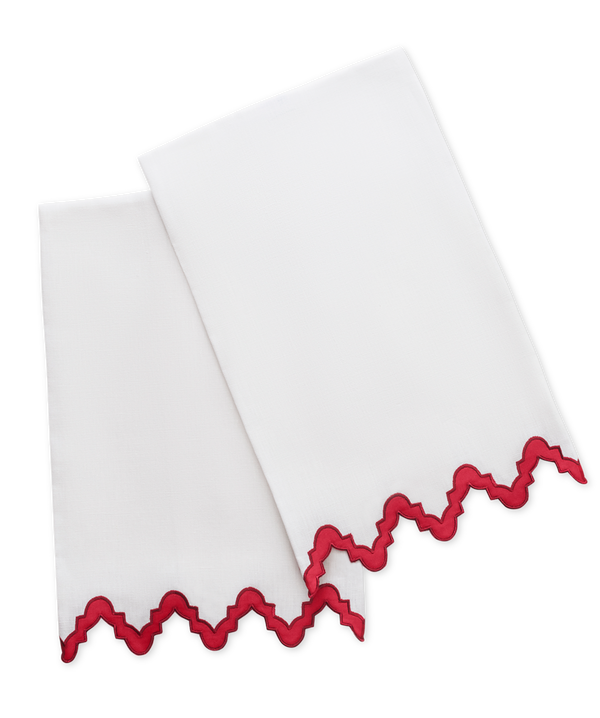 Photo of the Aziza | Linen Guest Towel Set ensemble.