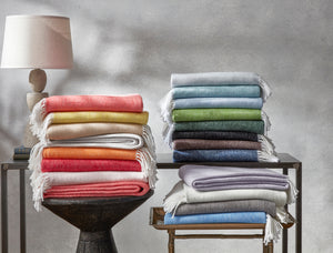 Photo of the Pezzo Throw Blanket ensemble.