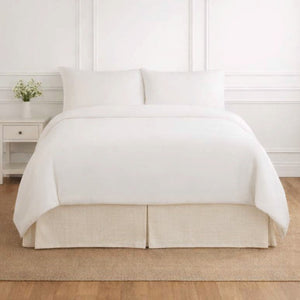 Photo of the Basketweave | Tailored Bed Skirt ensemble.