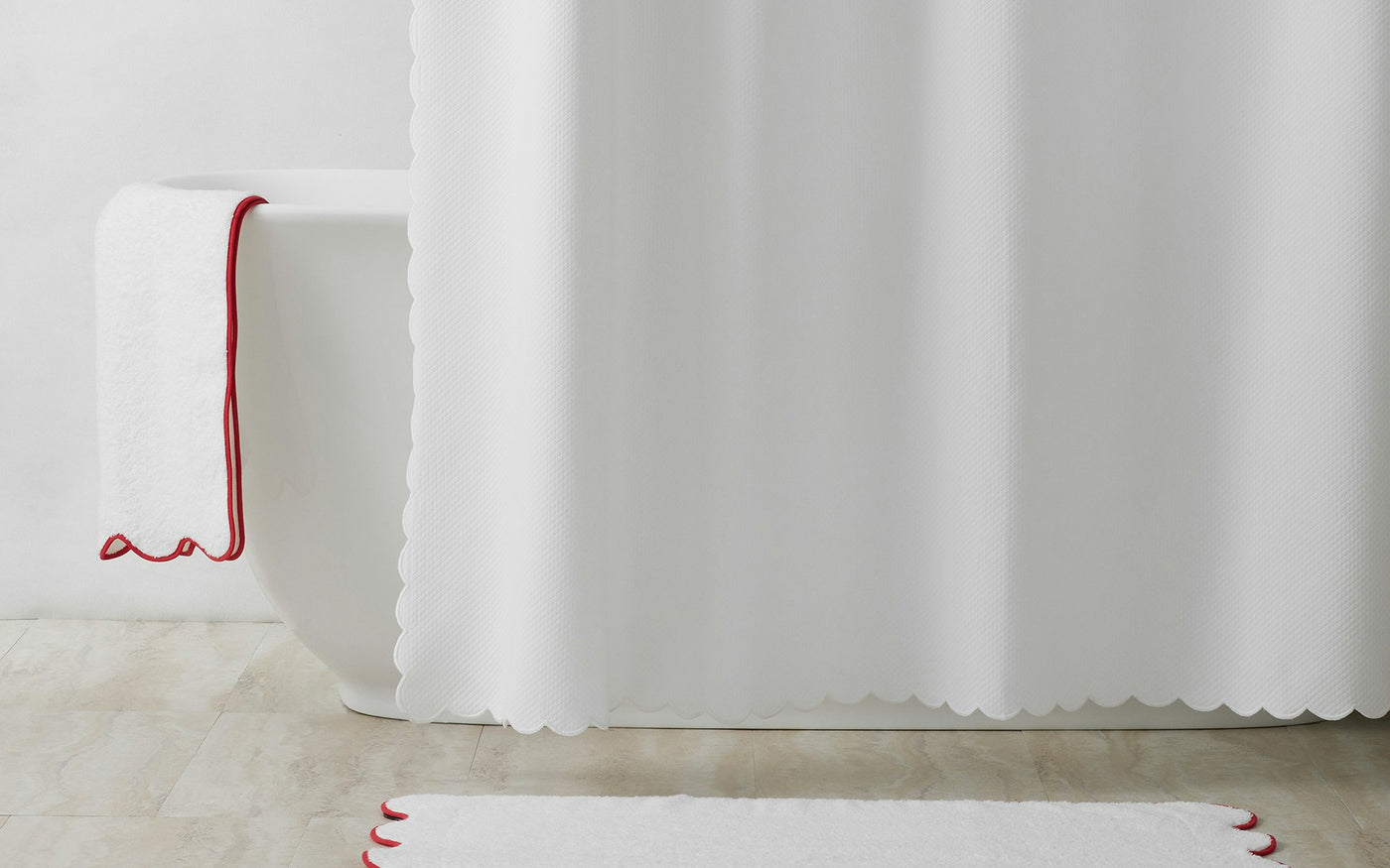 Diamond Pique Shower Curtain