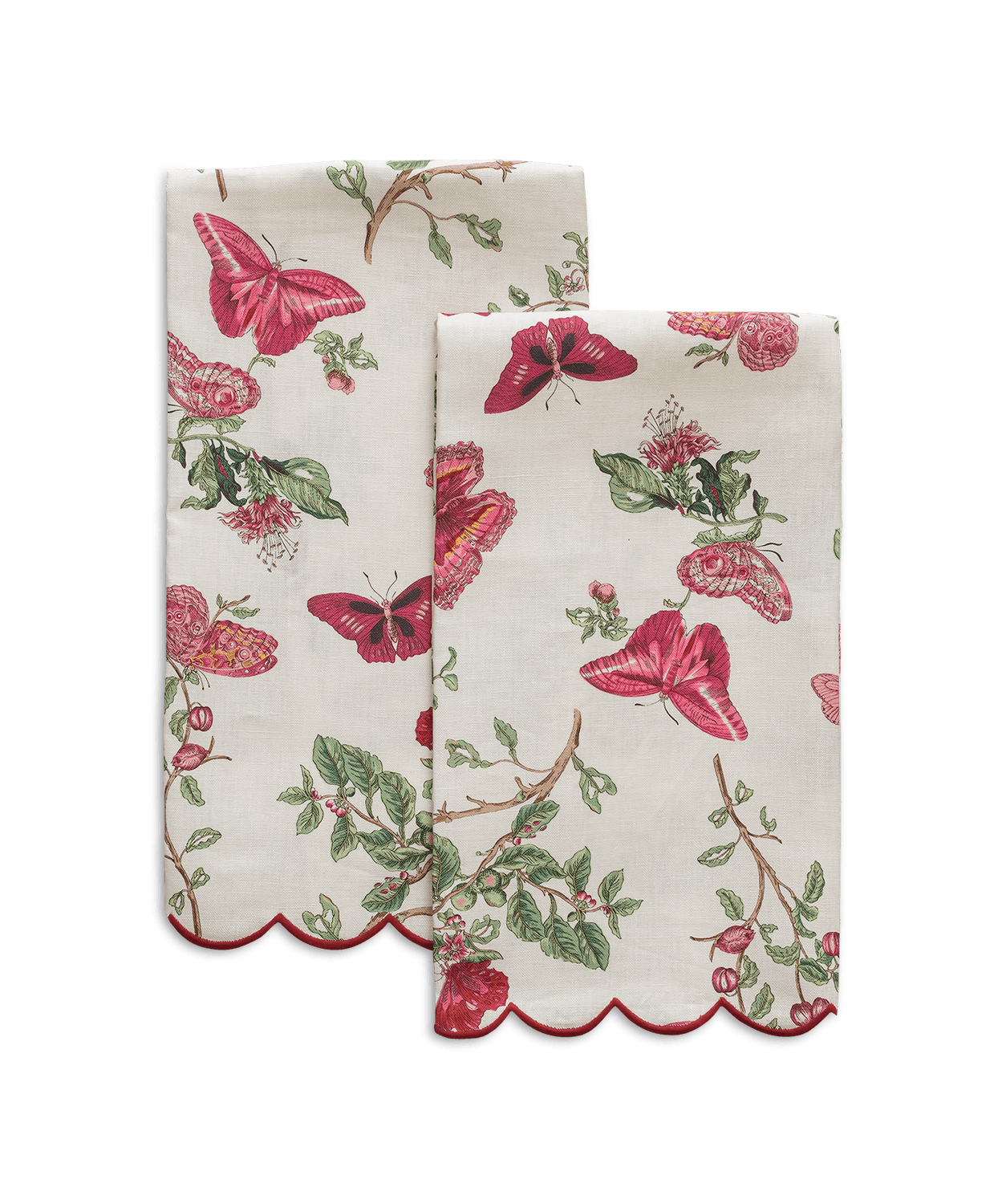 Baudin Butterfly | Printed Linen Guest Towel Set
