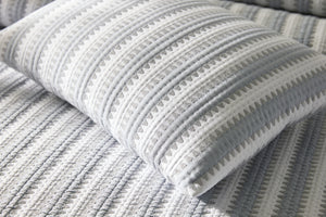 Photo of the Apollo Stripe Matelasse | Sham ensemble.
