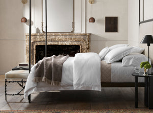Photo of the Bergamo Hemstitch | Duvet Cover ensemble.