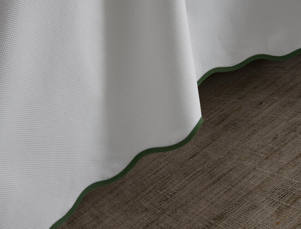 Photo of the Camilla Pique | Bed Skirt ensemble.