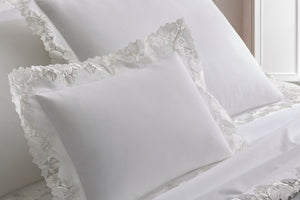Photo of the Virginia | Lace Piqué Sham ensemble.