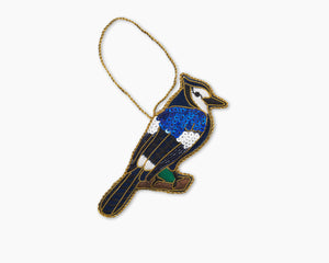 Photo of the Bluejay Ornament ensemble.