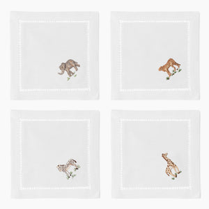 Photo of the African Animals Cocktail Napkins ensemble.