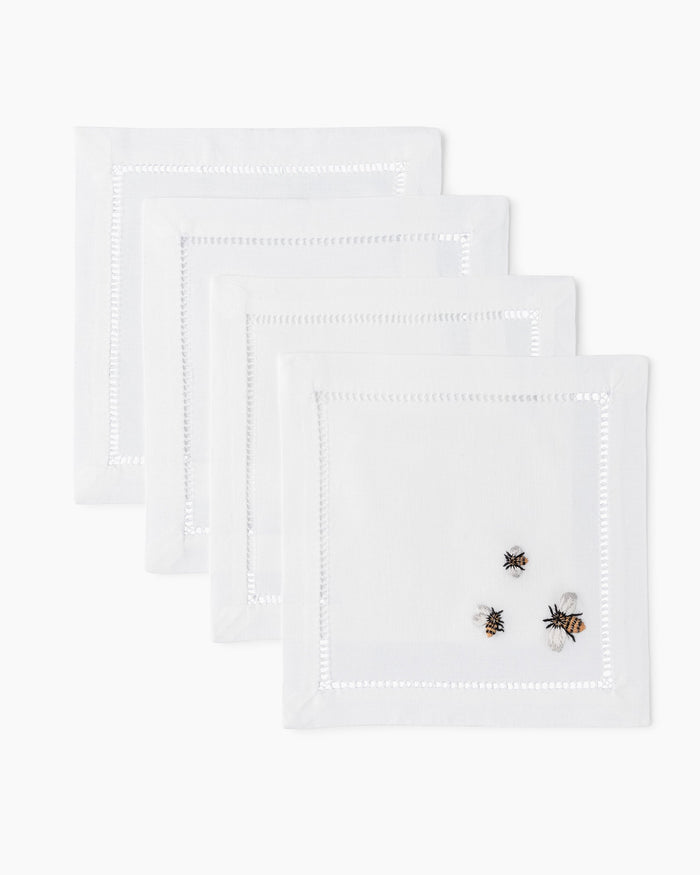 Photo of the Bees Cocktail Napkins ensemble.