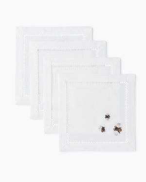 Photo of the Bees Cocktail Napkins ensemble.