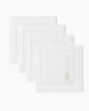 Photo of the Champagne Celebration Cocktail Napkins ensemble.