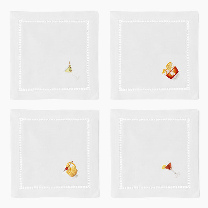Photo of the Classic Drinks Cocktail Napkins ensemble.