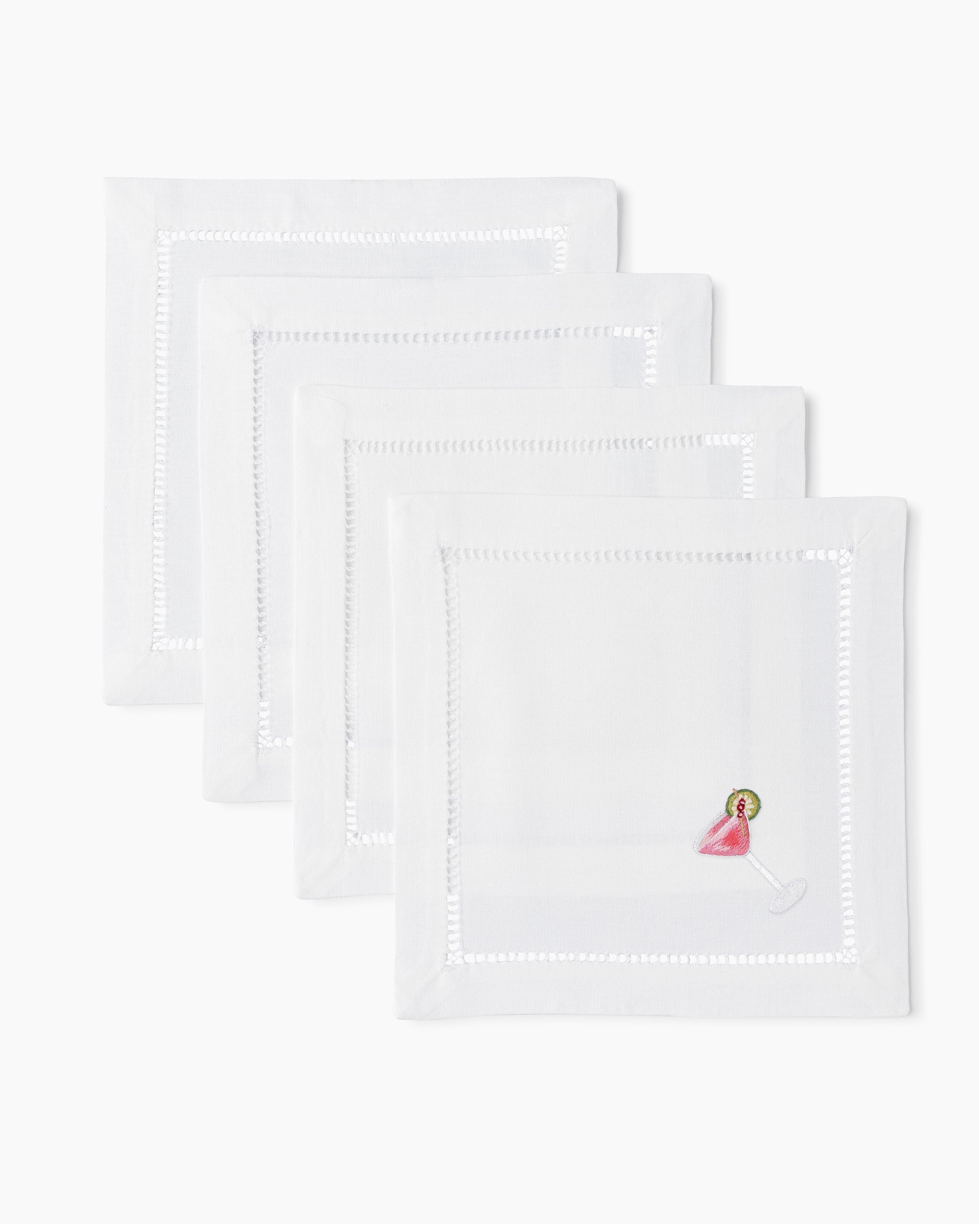Henry Handwork Cosmo Cocktail Napkins - Thumbnail 2
