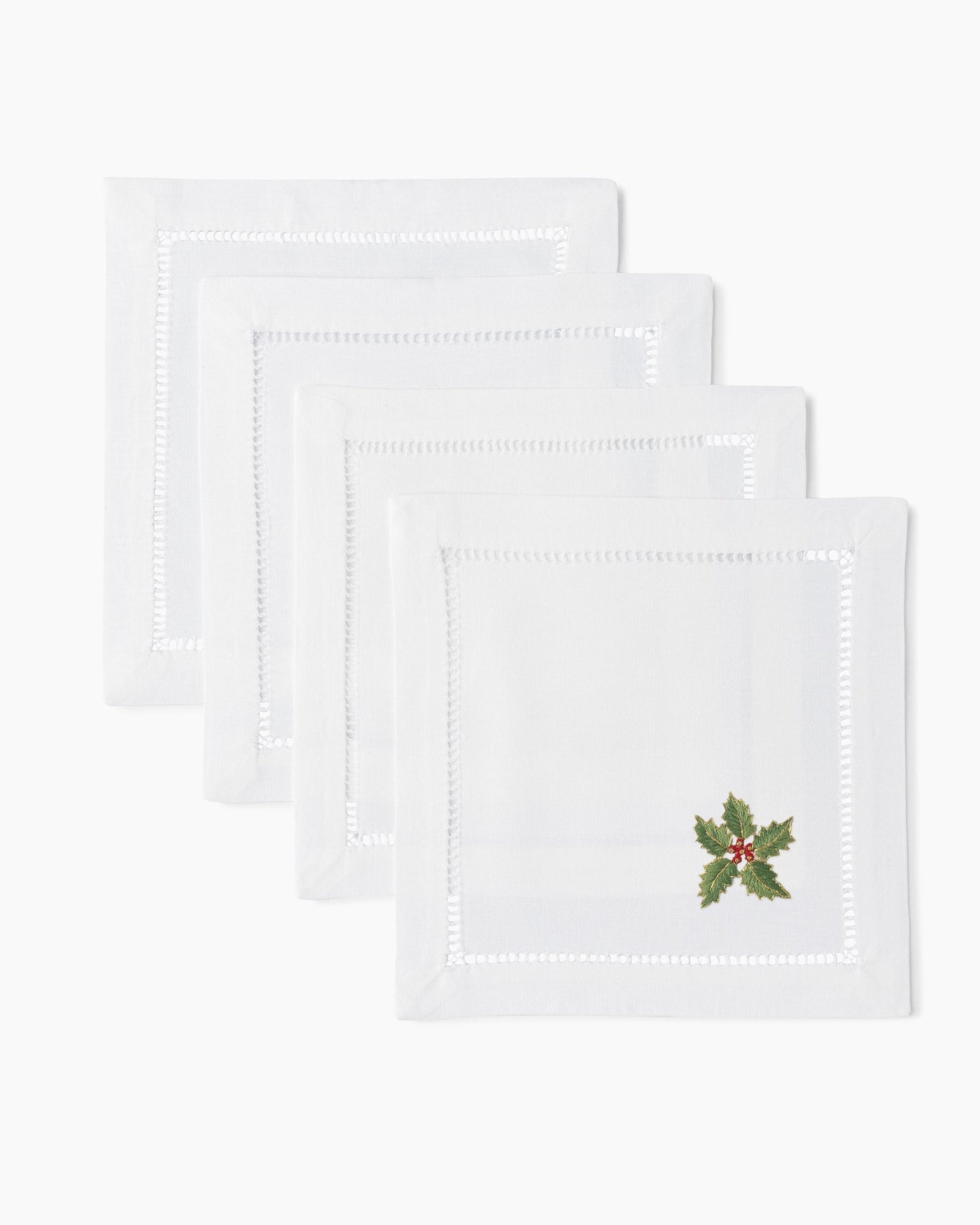 Holly Gold Cocktail Napkins