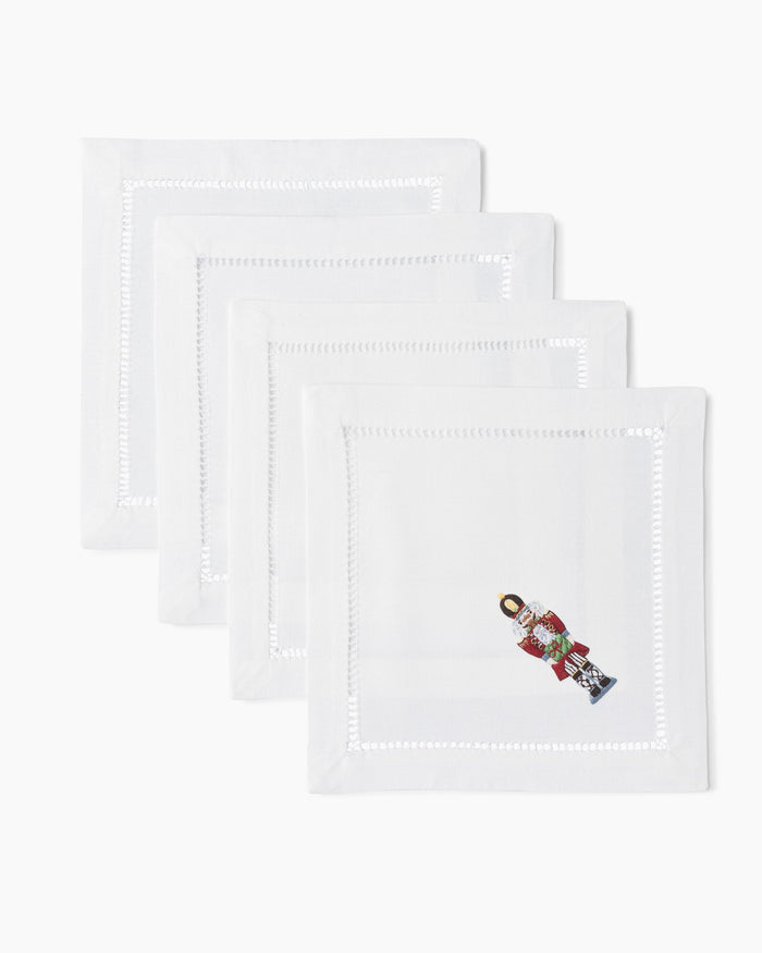 Photo of the Nutcracker Cocktail Napkins ensemble.