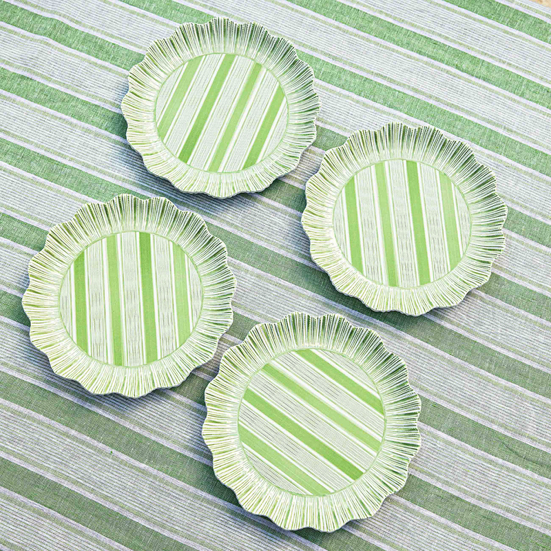 Cabana Stripe Melamine | Dinner Plate Set