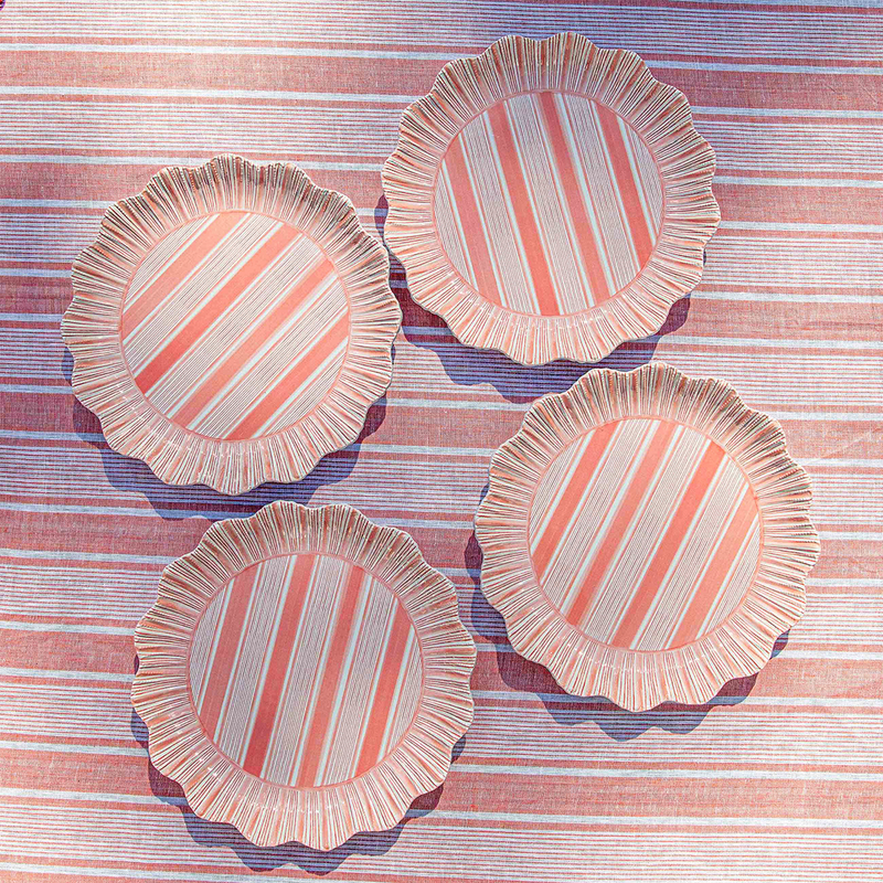 Cabana Stripe Melamine | Dinner Plate Set