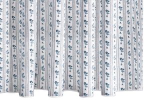 Photo of the Cabanon Stripe Shower Curtain ensemble.