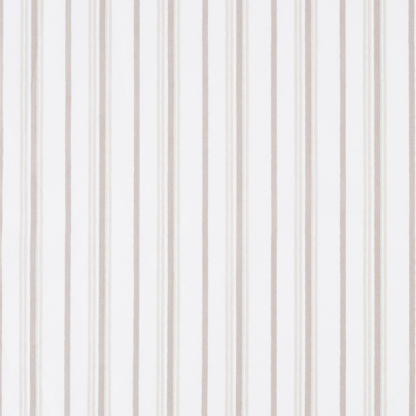 Close-up of Matouk Calypso ivory and sand multi-stripe fabric pattern.
