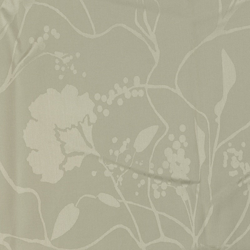 Subtle tonal floral pattern on a light sage background. featuring Jardim Pillowcase by Celso de Lemos available at Linen Society.