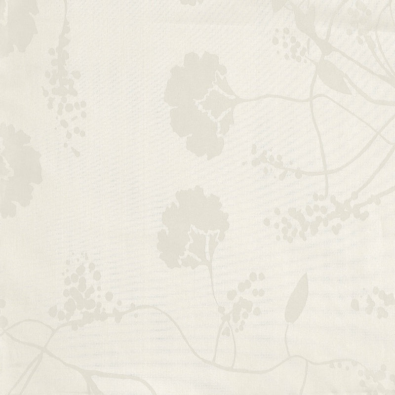 Off-white textured fabric with a subtle floral and botanical print, featuring Pillowcase by Celso de Lemos available at Linen Society.